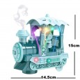 لعبة قطار مع دخان حجم صغير لون أزرق