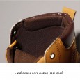 Fashion Men's High-top Leather Martin Boots - حذاء جلد شتوي بكعب عالي للرجال لون رملي