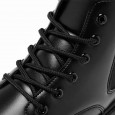 Fashion Men's High-top Leather Martin Boots - حذاء جلد شتوي بكعب عالي للرجال لون أسود