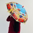 شمسية (مظلة) بتصميم سيارة مع صفارة للأطفال لون أزرق - Disney Kids with Car Umbrella