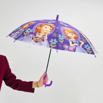 شمسية (مظلة) بتصميم صوفيا مع صفارة للأطفال لون بنفسجي- Disney Kids with Sofia Cover Umbrella