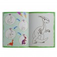 دفتر تلوين وتعليم الرسم للأطفال بأشكال الديناصورات - Coloring Books For Kids Dinosaur