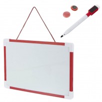 لوح منغاطيسي مع قلم صغير قابل للمحو حجم 20×30 سم لون أحمر