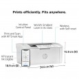 طابعة ليزر لاسلكية اتش بي 110 دبليو لون أبيض-HP LaserJet M110w Wireless Black & White Printer