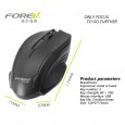 ماوس ضوئي سلكي للألعاب لون أسود- Forev FV-55 USB Gaming Mouse