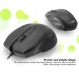 ماوس ضوئي سلكي للألعاب لون أسود- Forev FV-55 USB Gaming Mouse