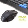 ماوس ضوئي سلكي للألعاب لون أسود- Forev FV-55 USB Gaming Mouse