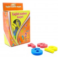 مجموعة الأرقام الانجليزية المغناطسية بألوان مختلفة- English Numbers Magnet