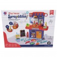 لعبة المطبخ للأطفال (33) قطعة لون أزرق-Play House Spray Kitchen – 33 PCS