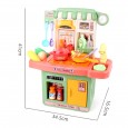 لعبة المطبخ للأطفال (33) قطعة لون زهري-Play House Spray Kitchen – 33 PCS