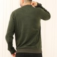 تيشيرت فليس صوف لون زيتي-Sami Boutique Men's Fleece T-shirt