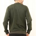 تيشيرت فليس صوف لون زيتي-Sami Boutique Men's Fleece T-shirt