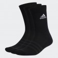 adidas Unisex Cushioned Crew Socks 3 Pairs - Black- حذاء اديداس كوشيند كرو (3 أزواج) للجنسين لون أسود