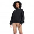 Reebok Women Classics Turtleneck Sweatshirt - بلوزة  ريبوك بأكمام طويلة للنساء لون أسود