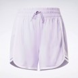 Reebok Women's Workout Ready High-Rise Shorts- شورت رياضي من ريبوك للنساء لون بنفسجي فاتح