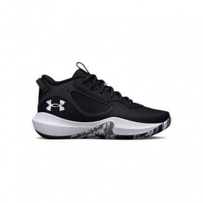 Under Under Grade School UA Lockdown 6 Basketball Shoes -حذاء كرة السلة جريد سكول لوك داون 6 لون أسود