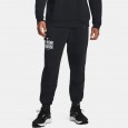 Under Armour Men's Project Rock Rival Fleece Joggers- بنطلون اندر ارمور بروجكت روك لون أسود