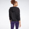 Reebok Women RI French Terry Full Zip Jacket- جاكيت هودي ريبوك فرينش تيري للنساء لون أسود