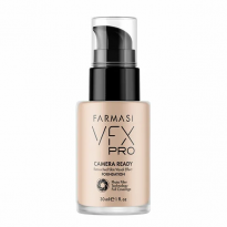 كريم أساس في اف اكس برو سائل من فارماسي درجة 02 حجم 30 مل -Farmasi Make Up Vfx Pro Camera Ready Foundation