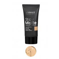 كريم أساس مطفأ اللمعة (ستاي مات) من فارماسي درجة 02 بورسلين حجم 30 مل- Stay Matte Foundation By Farmasius- 02 Porcelain