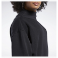 Reebok Women Classics Turtleneck Sweatshirt - تيشيرت ريبوك بأكمام طويلة للنساء لون أسود