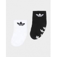 adidas Kids Unisex Originals ANTI-SLIP SOCKS 2 PAIRS- جوارب أديداس للأطفال للجنسين (2 زوجين) لون أسود