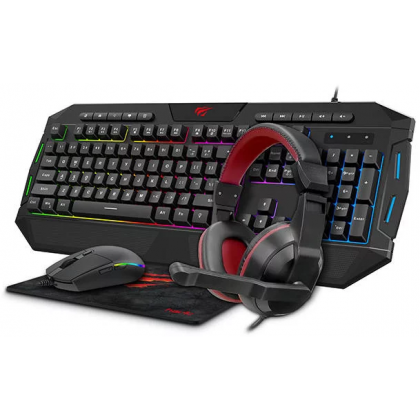 Havit GAMENOTE KB501 4-in-1 Gaming Headset + Keyboard + Mouse + Pad