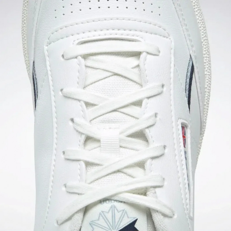 Reebok Tennis CLUB C 85 VEGAN Shoes- حذاء ريبوك كلوب سي 85 فيجان للرجال لون أبيض