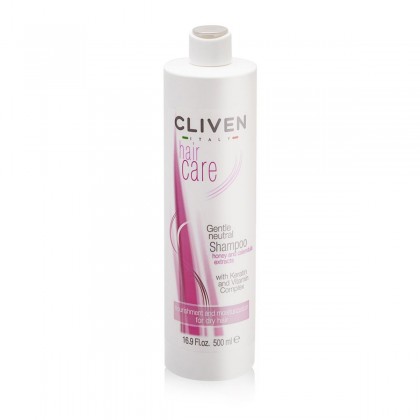 شامبو كليفن بخلاصة العسل والكيراتين حجم 500 مل- Cliven Gentle Neutral Shampoo Nourishment and moisturization for DRY HAIR 500 ML