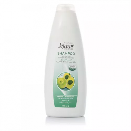 شامبو جيفان بالكيراتين وخلاصة الأملا الطبيعية 1000مل - Jefan Shampoo with Keratin & Amla natural extract 1000ML