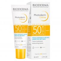 Bioderma Photoderm crème for sensitive dry skin SPF 50+ (Invisible) 40 ml - واقي شمس للبشرة الحساسة الجافة من بيوديرما 40 مل