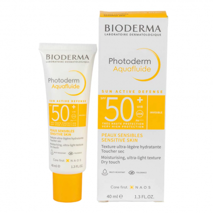 Bioderma Photoderm Aquafluide SPF 50+ for sensitive skin (Invisible ) 40 ml - واقي شمس للبشرة الحساسة من بيوديرما 40 مل