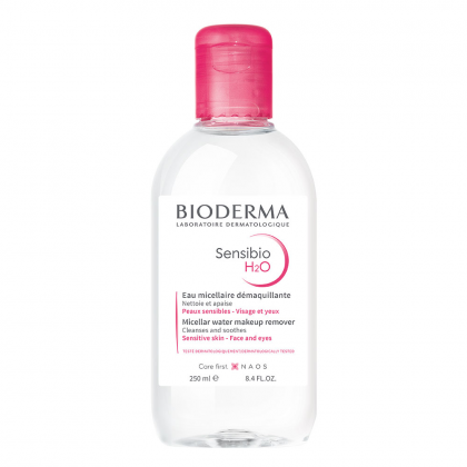 Bioderma - Sensibio H2O -Micellar water makeup remover for sensitive skin 250 ml - مزيل مكياج للبشرة الحساسة من بيوديرما 250 مل