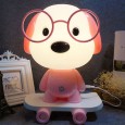 مصباح مكتب بتصميم دب كلب للأطفال لون زهري-Kids Table Lamp