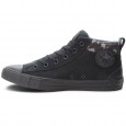 حذاء كونفرس تشاك تايلور اول ستار ستريت ميد للرجال لون أسود- Converse Men's Chuck Taylor All Star Street Mid Shoes