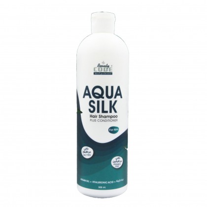 شامبو أكوا سيلك من بيوتي كود للرجال حجم 500 مل- AQUA SILK Hair Shampoo For Him 500ML