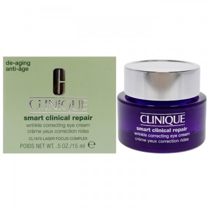 كلينيك كريم العين سمارت كلينيكال ريبير حجم 15 مل - Clinique Smart Clinical Repair™ Wrinkle Correcting Eye Cream 15ML