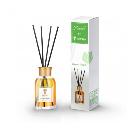 معطر 100 ملل مع عيدان GREEN APPLE