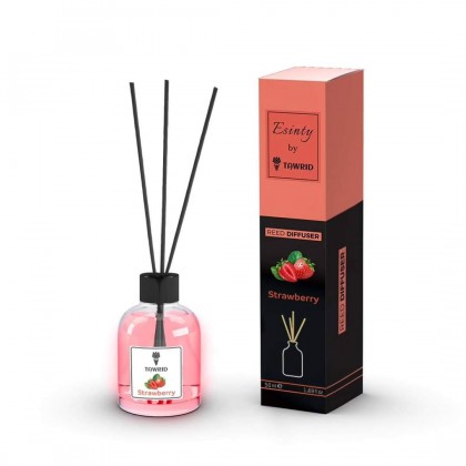 معطر جو مع عيدان برائحة الفراولةSTRAWBERRY  حجم 50 مل   