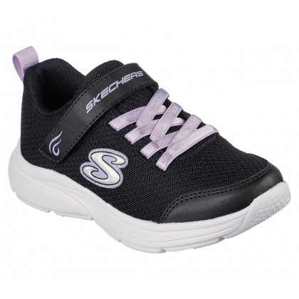 حذاء سكيتشرز ويفي لايت- بيسفولي فري للأطفال لون أسود Skechers Kids' Wavy Lites - Blissfully Free Shoes