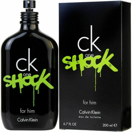 عطر سي كيه ون شوك من كالفن كلاين للرجال سعة 200 مل - CK One Shock For Him EDT By Calvin Klein For Men 200ml