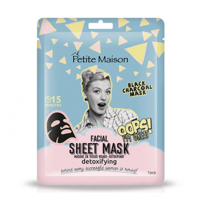 ماسك ورقي للوجه مزيل للسموم من بوتيت ميزون حجم 25 مل - Petite Maison Detoxifying Facial Sheet Mask 25ML