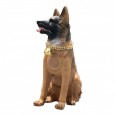 سماعة بتصميم شكل كلب لون بني - Dog CH-M233 Wireless Speaker (Bluetooth, TWS, FM, MP3, AUX)