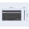 لوحة المفاتيح كيبورد بلوتوث متعدد الاجهزة لون أبيض- AOC KB701 Bluetooth Wireless Keyboard