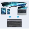 لوحة المفاتيح كيبورد بلوتوث متعدد الاجهزة لون أبيض- AOC KB701 Bluetooth Wireless Keyboard