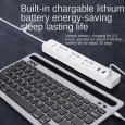 لوحة المفاتيح كيبورد بلوتوث متعدد الاجهزة لون أبيض- AOC KB701 Bluetooth Wireless Keyboard