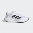 حذاء اديداس رن فالكون 3.0 ايلاستيك للجنسين لون أبيض-adidas Unisex RunFalcon 3.0 Elastic Lace Top Strap Shoes - White