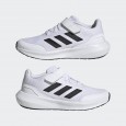 حذاء اديداس رن فالكون 3.0 ايلاستيك للجنسين لون أبيض-adidas Unisex RunFalcon 3.0 Elastic Lace Top Strap Shoes - White