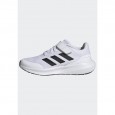 حذاء اديداس رن فالكون 3.0 ايلاستيك للجنسين لون أبيض-adidas Unisex RunFalcon 3.0 Elastic Lace Top Strap Shoes - White