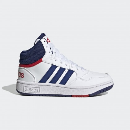 حذاء اديداس هوبس 3.0 ميد للجنسين لون أبيض-adidas Unisex Hoops Mid Shoes - White